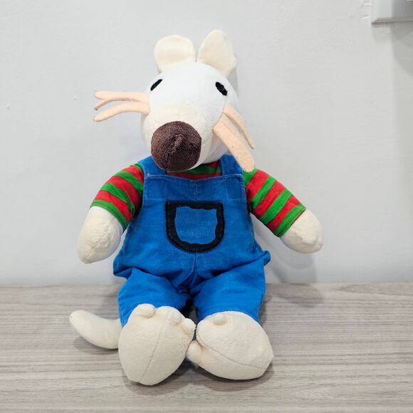 Maisy Plush Vintage Crocodile Creek Story Telling Character Blue Overalls Play - Picture 1 of 10